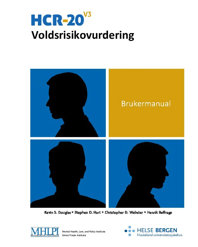 Forside HCR-20v3 manual