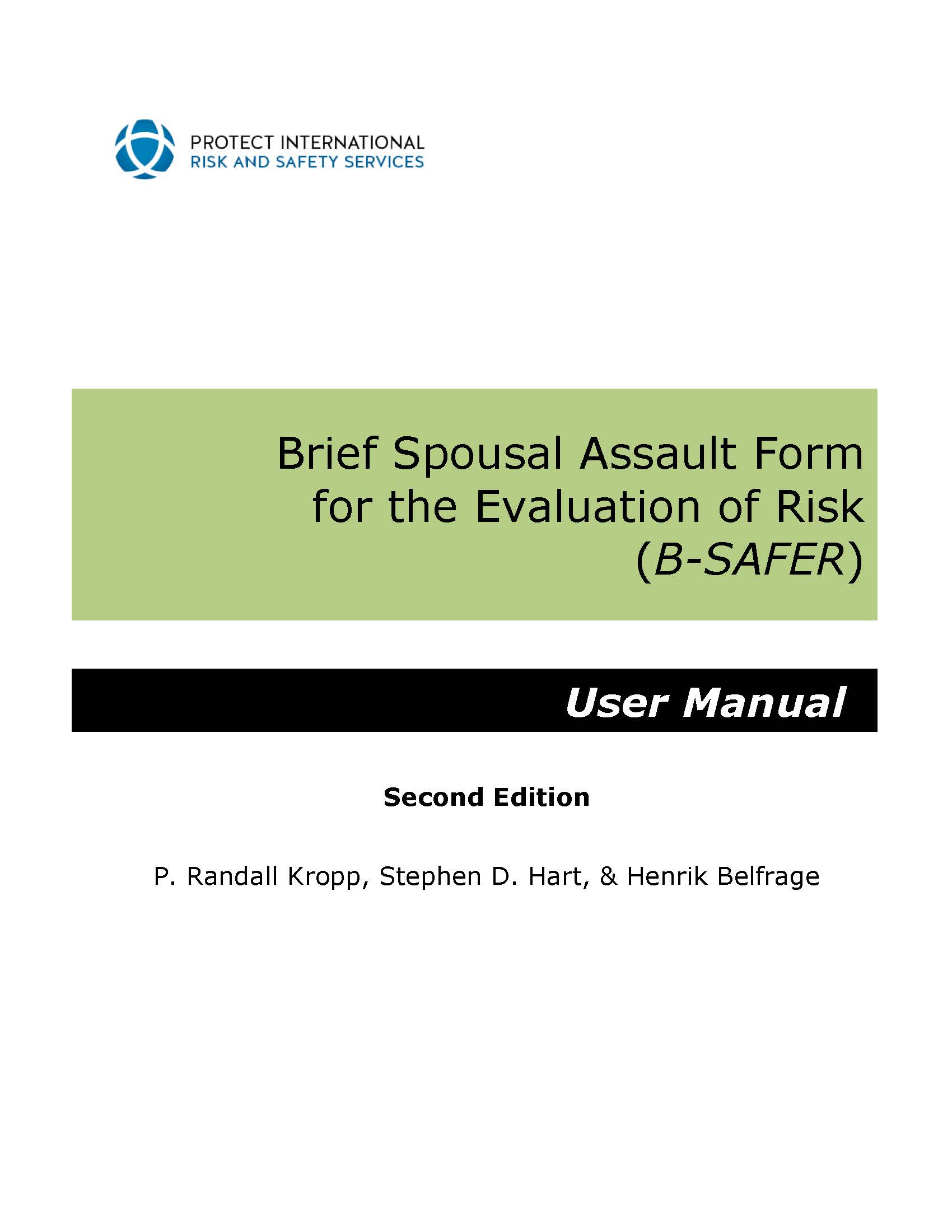 Bilde av B-SAFER manualens forside