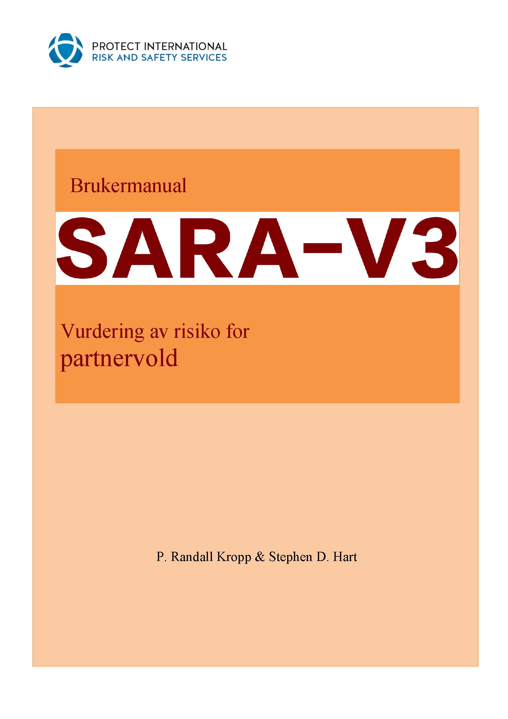 Bilde av fremsiden til SARA manualen